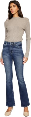 Kan Can Women's Marla High-Rise Skinny Bootcut Jeans KC86833