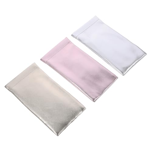 PEPLAYTAL 3 Piezas bolsa de anteojos bolsas almacenaje bolsas de almacenamiento estuche para gafas bolsas portátiles tote lentes espectáculo organizador de gafas de sol bolsa de gafas