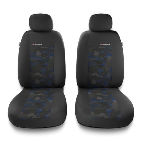 Lot De 2 Housses De Siège Avant Pour Peugeot 3008 I (2009-2016) - Respirantes, Antidérapantes, Compatible Airbag
