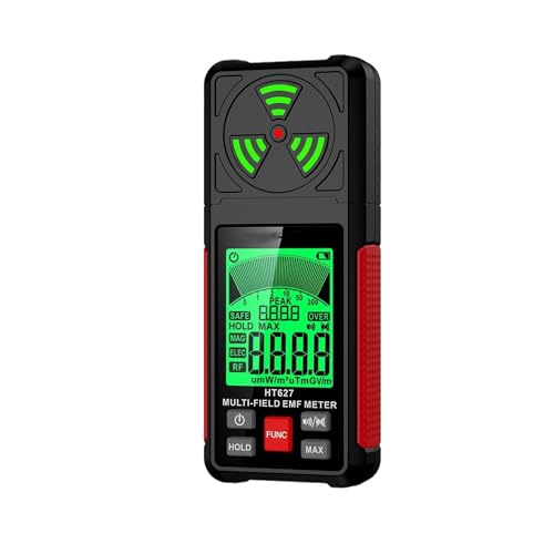 ECILKUC EMF Meter,Radiation Detector with High-Definition LCD Display, Multiple Measurement Modes, Three-Color Backlight Warning, and Automatic Shutdown, HAORONGWEI240530-16