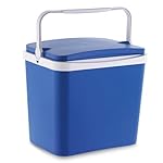 Campos Nevera portátil , azul, 24 L: Fabricada en polipropileno Con aislamiento de poliestireno expandido para conservar el frío Asa ergonómica Capacidad para almacenar botellas de 2 litros, latas y tapers