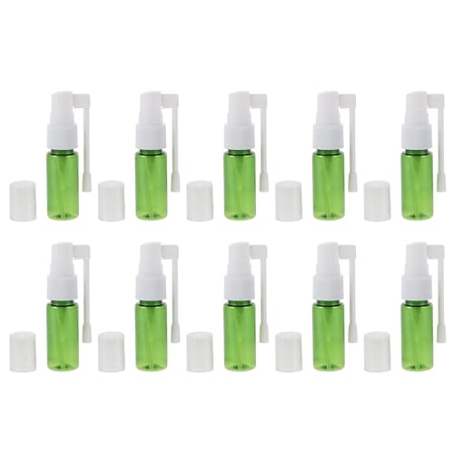 NOLITOY Botellas Pulverizadoras Portátiles Transparentes de 15 Ml, 10 Unidades Recargables para Aceites Esenciales y Líquidos de Viaje sin Fugas