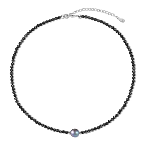 [COAI] [コアイ] カットスピネル 黒真珠 チョーカー パワーストーン ネックレス レディースのサムネイル