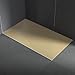 Piatto doccia in resina 90x120 cm effetto pietra colore beige CUBA immagine