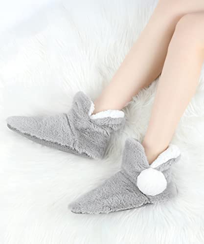 Image of Panda Bros Women's Bootie Slipper Socks, Non-Slip Gripper House Socks