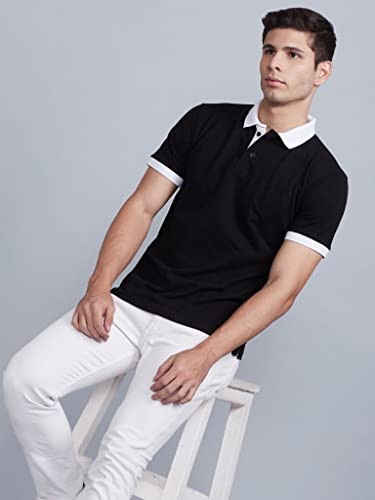 Image of DHRUVI TRENDZ T-Shirt | Regular Fit Polo T-Shirt for Men | Plain T Shirt | Casual T Shirt for Men | Men T Shirt | Men T Shirts Stylish | Half Sleeve T Shirt
