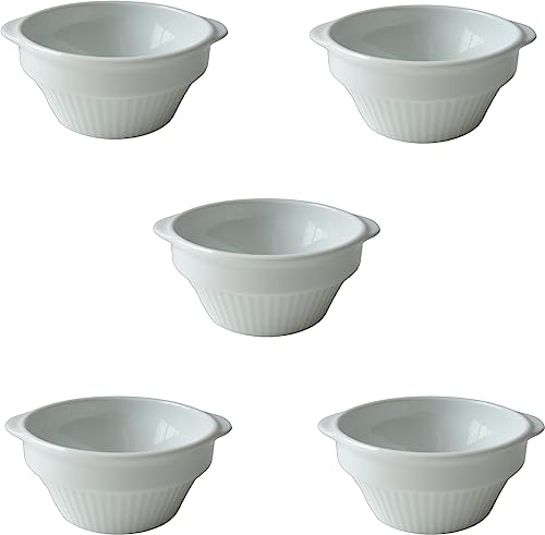 スタッキング 11cm スフレ皿 5個セット 電子レンジ可 オーブン対応 食洗機対応 美濃焼 日本製 グラタン皿 ココット皿