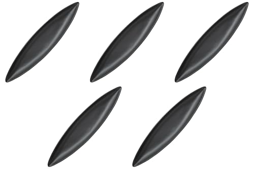 Set of 5, Leaf Dish BK/L [15.0 x 3.3 x 1.0 inches (38 x 8.5 x 2.5 cm) | Setomonohonpo