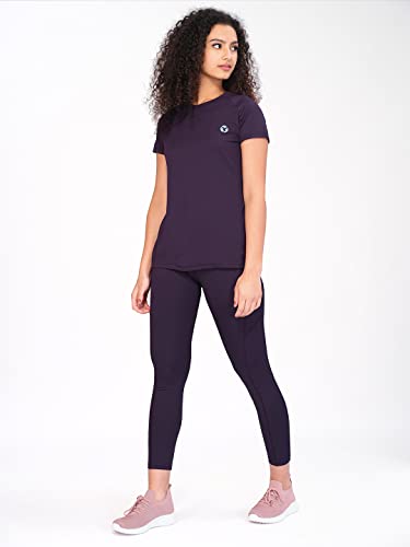 Image of TECHNOSPORT Women's 100% Polyester Regular Fit T-Shirt