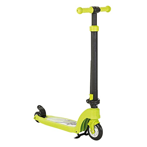 Pilsan 07-360 Children's Outdoor Ride-On Toy Sport Scooter for Ages 6 and Up with Height-Adjustable Handlebar, and Smart Brake System, Green