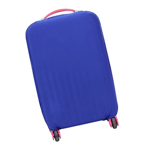 Hemoton Elastic Luggage Cover Protector for Suitcase Stretchy Case Dustproof Bag with Easy Handle Access Blue Suitcase Protector