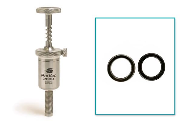 GlasWeldProVac 2000 Injector Seals for Professional Windshield Repair, Outer White Rubber Seals, Upper and Lower Seals, Repair Rock Chips and Cracks in Windshield