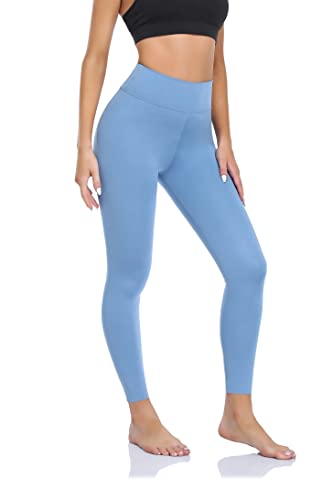 Teemie Leggings für Damen High Waist Bauchkontrolle, Blickdicht Sporthose Hohe Taille Dehnbare, Leicht Yogahose Hoher Bund Belüftet, Turnhalle Sportleggings Laufhose Radlerhose Naked Feeling Cover