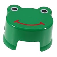CIYODO Cartoon Bench for Boys and Girls Non-slip Plastic Stool Frog and Pig Design for Potty Training and Bathroom Use Lightweight and Sturdy for Toddlers