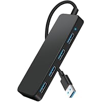 Hub USB 3.0, 4 Puertos Adaptador Ladron USB, 5Gbps Multipuerto