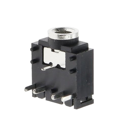 Conector estéreo de 3,5mm PJ307 de 5 pines con soldadura firme para circuito