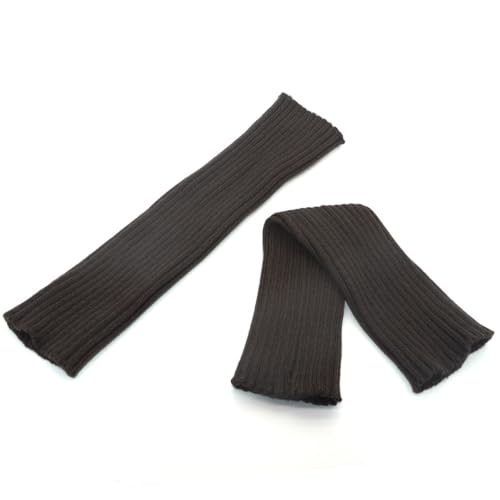 Image of FZBNSRKO Women Girls 80s Knit Leg Warmers Ribbed Long Leg Warmers for Party Sports Accessories