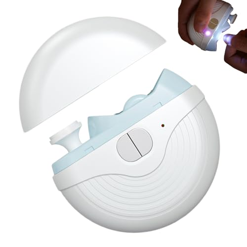 電動 ネイル トリマー,静音充電式挟み防止カッター | 切りくず収納付き爪トリマー - 除去 ケア グルーミング 用 シニア 大人 向け 家庭用 旅行用 指用