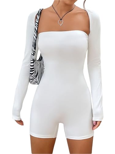 Verdusa Women's Long Sleeve Open Front Bolero Shrug Crop Top Cardigan