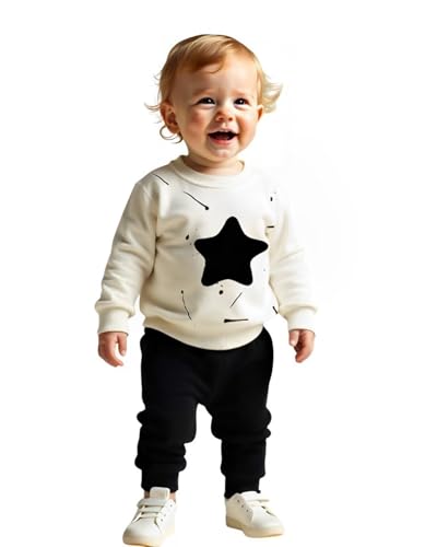 Image of Stylish Winter Wear Kids Clothing Sets Sweatshirt And Trackpant Set (KDSW2DPL5-WHBL.Ay)