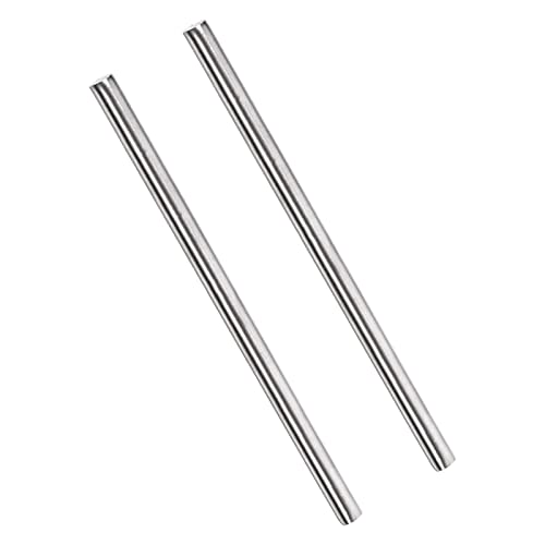 QUARKZMAN 150mm x 6mm 304 Inoxidable Acero x 2uds Lineal Eje Métrico Redondo Barra Varillas Tierra Material para Bricolaje