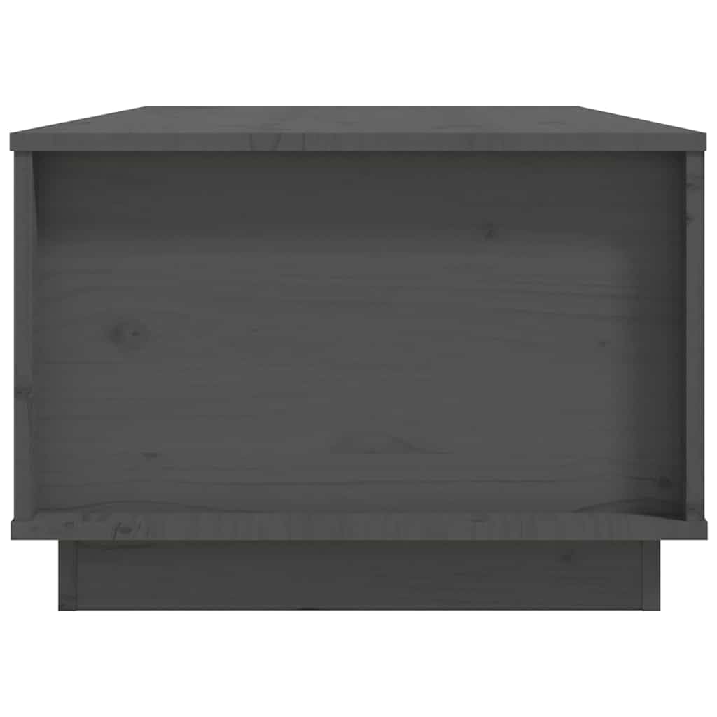 Fengshui Stolik kawowy szary 100 x 50 x 35 cm lite drewno sosnowe