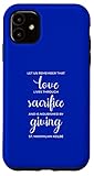 Coque pour iPhone 11 Impression « Love Sacrifice Giving » Saint Maximilien Kolbe