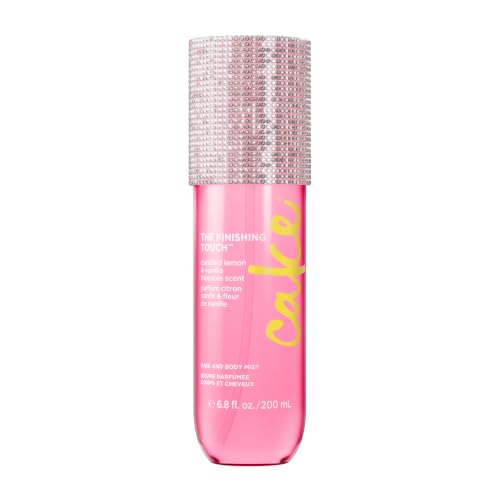 Image of Cake Beauty Finishing Touch Hair and Body Mist, Candied Lemon & Vanilla Blossom Scent - Fine Fragrance Mist - Infused with Aloe and Argan Oil - 6.8 Fl Oz / 200 mL