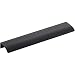Produktbild Gedotec Kasten-Griff für Nachttisch Möbel-Griff für Kleider-Schrank Schubladen-Griff für Vitrine - Edge Straight | 200 mm | LA 2 x 80 mm | Alu schwarz matt | 1 Stück