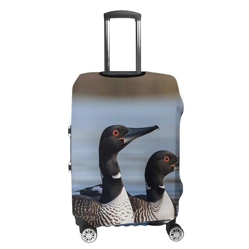 Carry on Luggage Cover Loon Birds Suitcase Covers for Luggages Tsa Approved Travel Luggage Sleeve Protector Elastic Suitcase Protector Anti-Scratch Washable Fits 19-30 Inch Case -L4