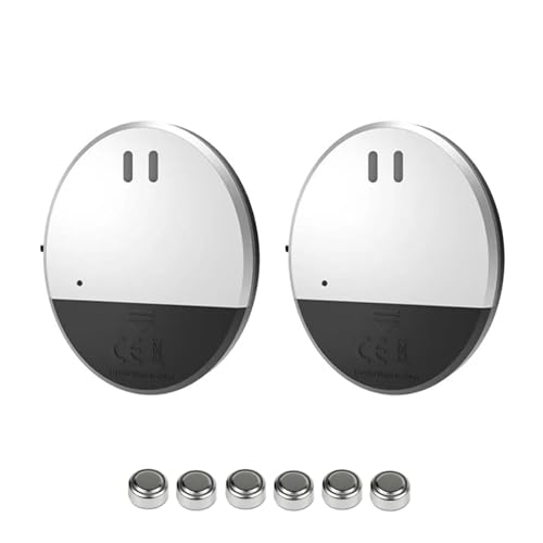 Shackcom 2 Stück Fensteralarm Türalarm Selbstklebend Alarm Fenster 130dB mit Wireless Magnetsensor für Home Security Einbruchschutz Türalarmsensor mit Batterien