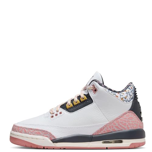 Jordan Big Kid's 3 Retro White/Anthracite-Red Stardust (441140 100) - 7