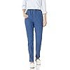 Chic Classic Collection Women's Stretch Elastic Waist Pull-On Legging Pant Mid Shade Denim 14 Petite
