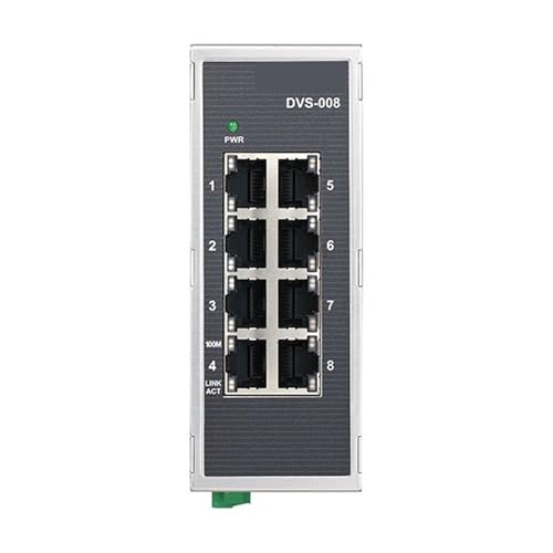 Alimentation commutateur Ethernet DVS-008I00 commutateur réseau rail DIN