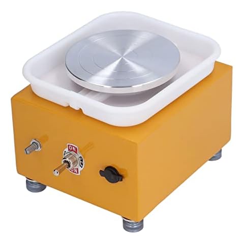 Maquer Mini Pottery Wheel, Kids Pottery Wheel Sets for 8+, Pottery Forming Machine with Accessories, Professional Ceramic Machine with Craft Sculpting Tools, Pottery Wheel Kit for Beginners(UK) Cover