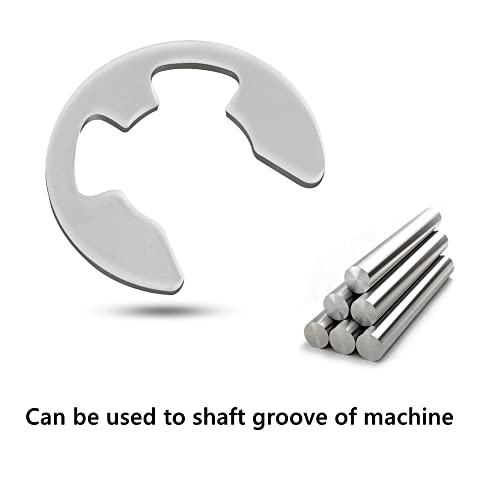 120Pcs 10 Size 304 Stainless Steel E-Clip Retaining Snap Opening Ring Circlip Kit 1.5/2 /3/4/5/6/7/8/9/10Mm With Plastic Box #TOP2