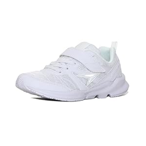 [シュンソク] スニーカー キッズ 男の子 女の子 白 黒 通学靴 幅広 軽量 15~27cm 3E 2E SJJ 1950 6380 9570 ホワイト/ホワイト 20.0 cm