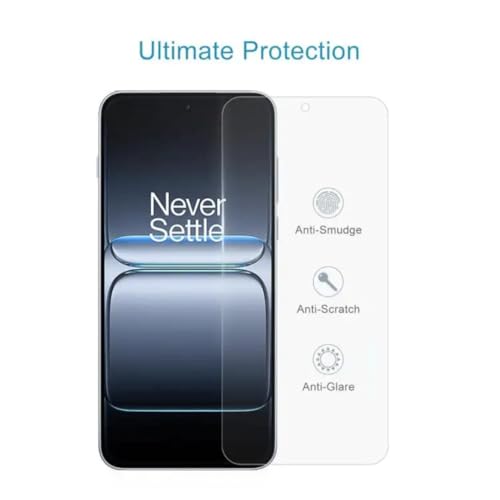 Image of 9H Tempered Glass Screen Protector for OnePlus Ace 3V - Anti-Scratch, HD Clear, Bubble Free, White Edge | Pack of 10