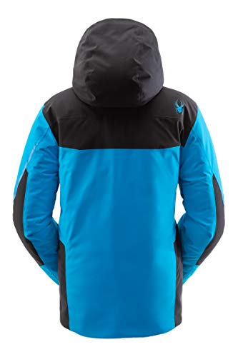 Spyder Mens Chambers Gore-Tex Ski Jacket  Male Full Zip Hooded Winter Coat, X-Large, Lagoon