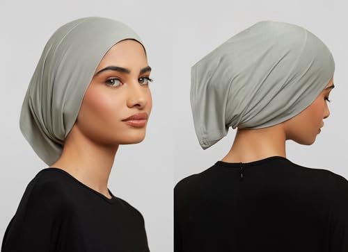 Light Soft Under Scarf Hijab Cap Undercap Headwrap Scarf Stretch Tube Neck Cover3