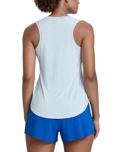 Image of CRZ YOGA Lightweight Racerback Tank Top | Workout, Moisture Wicking, Classic Fit, Hip Length, Reflective Spots, Sleeveless Shirts for Women