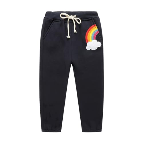 Image of Mud Kingdom Kids Fleece Jogger Pants Winter Cute Bear
