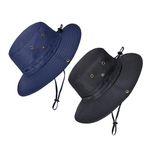 Chapeaux de soleil à large bord BESPORTBLE réglables et pliables pour homme et femme (lot de 2)