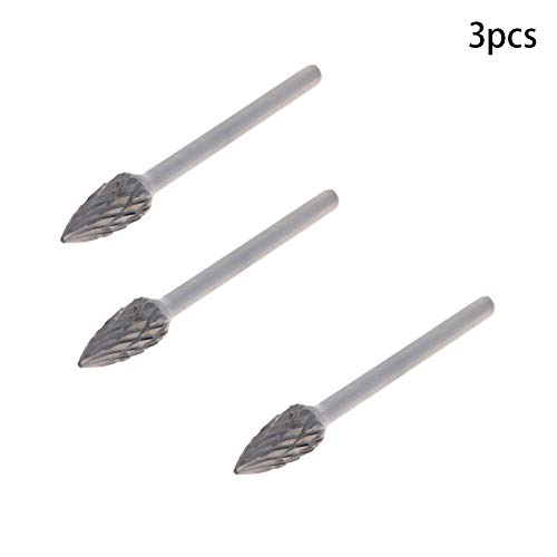 Fresas rotativas de carburo tungsteno 3 mm 3 piezas miniatura 2