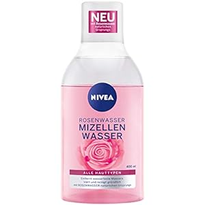 NIVEA MicellAIR® Rozenwater (400 ml), gezichtsreiniging met MicellAir-technologie en natuurlijk rozenwater, zacht…