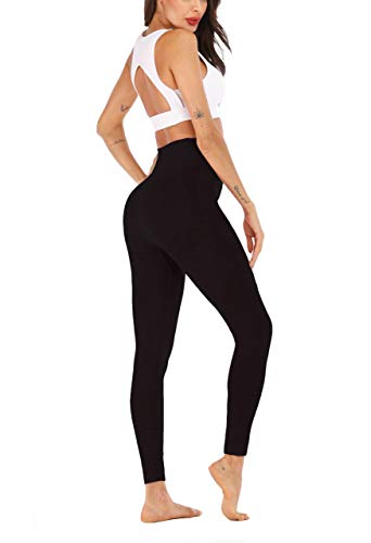 BASIC MODEL Women's Quick Dry Yoga Pant High Waist Running Workout Leggings Tummy Control