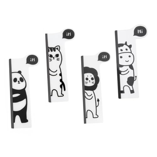 DOITOOL 4個 モニター用アクリルメッボード 付箋ホルダー付き 仕事や学習のリマインダーに パソコン テレビ 家具対応 耐久性ある透明素材使