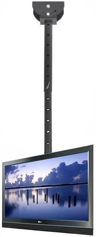 VideoSecu Adjustable Ceiling TV Mount Fits most 26-55" LCD LED Plasma Monitor Flat Panel Screen Display with VESA 400x400 400x300 400x200 300x300 300x200 200x200mm MLCE7N 1JS