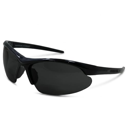 Image of In Style Eyes Blazin Maui Polarized Wrap Bifocal Sunglasses - UV400 Nearly Invisible Line Sport Readers for Men & Women