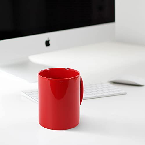SHOWFULL Extra Large Coffee Mugs, 22 OZ Coffee Mug Set of 2, Smooth Ceramic Boss Cups, Big Capacity and Large Handle, for Dad Men Red - Image 4